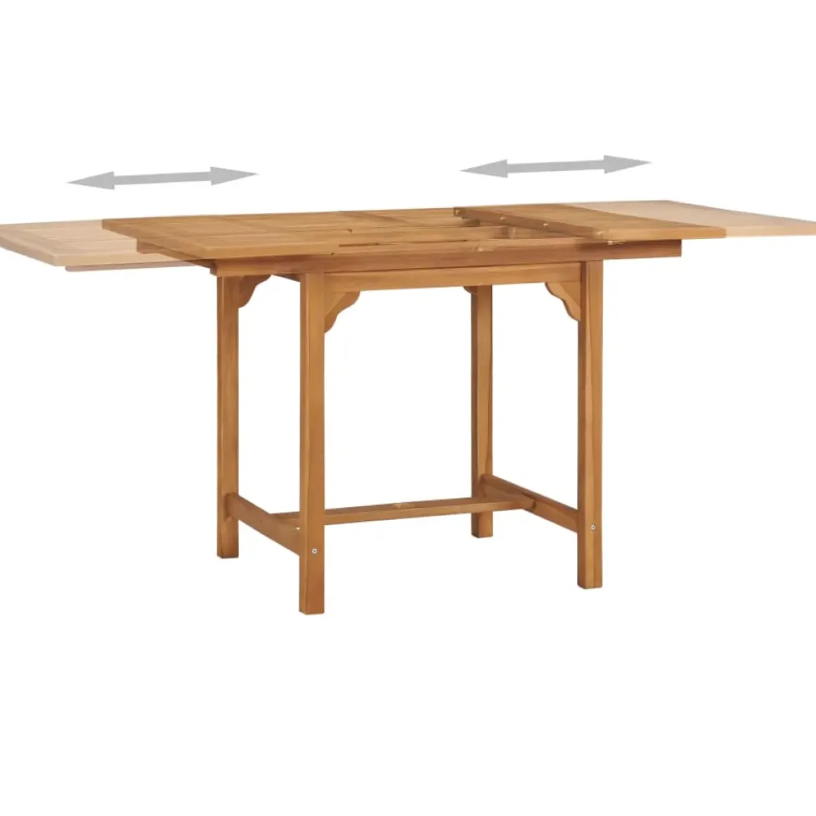 Vidaxl Tuintafel Verlengbaar (110-160)X80X75 Cm Massief Teakhout