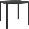 Vidaxl Tuintafel 80X80X74 Cm Aluminium En Hkc Zwart