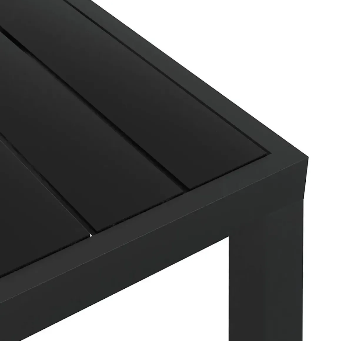 Vidaxl Tuintafel 80X80X74 Cm Aluminium En Hkc Zwart