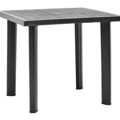 Vidaxl Tuintafel 80X75X72 Cm Kunststof Antraciet