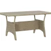 Vidaxl Tuintafel 130X70X66 Cm Poly Rattan Grijs