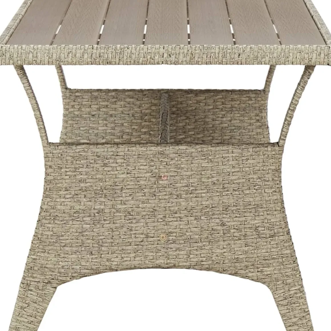 Vidaxl Tuintafel 130X70X66 Cm Poly Rattan Grijs
