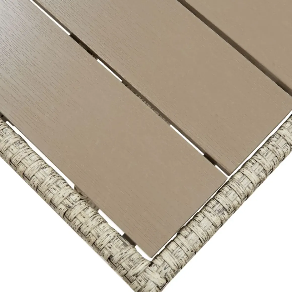 Vidaxl Tuintafel 130X70X66 Cm Poly Rattan Grijs