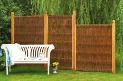 Videx Tuinscherm Jutland Wilgen 90X180Cm Bruin