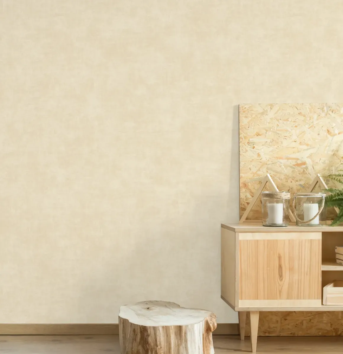 Vinylbehang Alba Licht Beige A53702