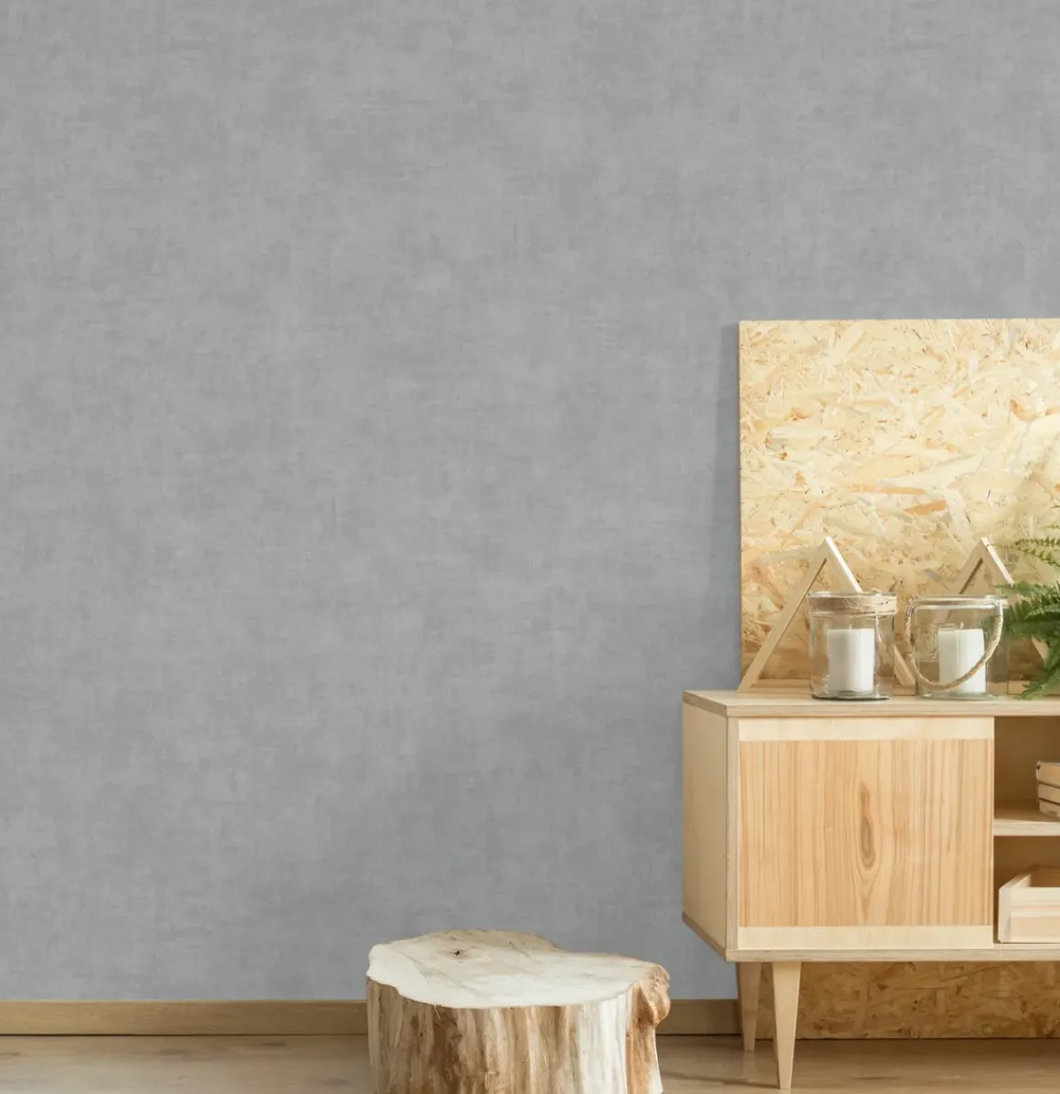 Vinylbehang Alba Licht Grijs A53706