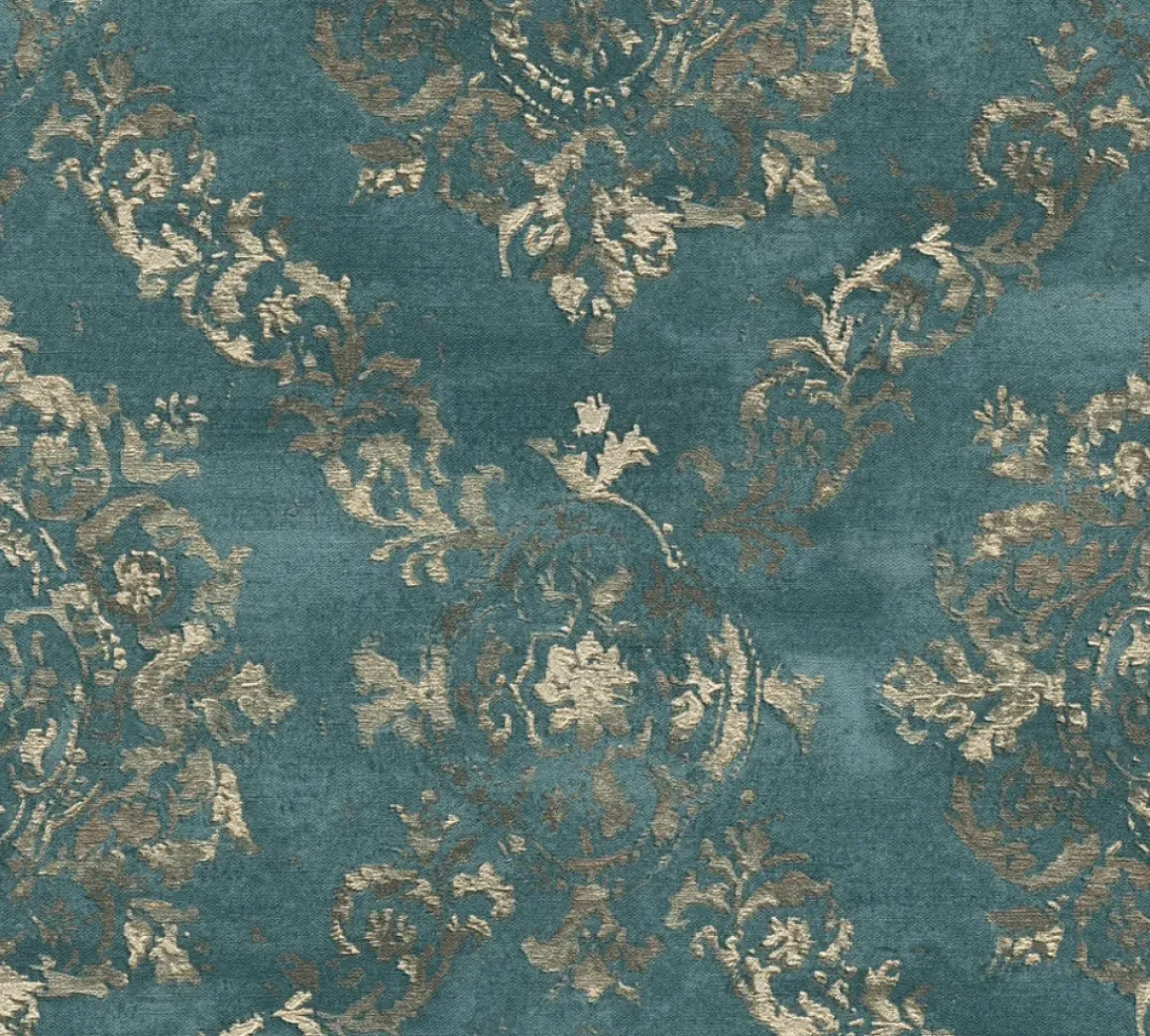 Vinylbehang Op Vlies Louvre Blauw 387074