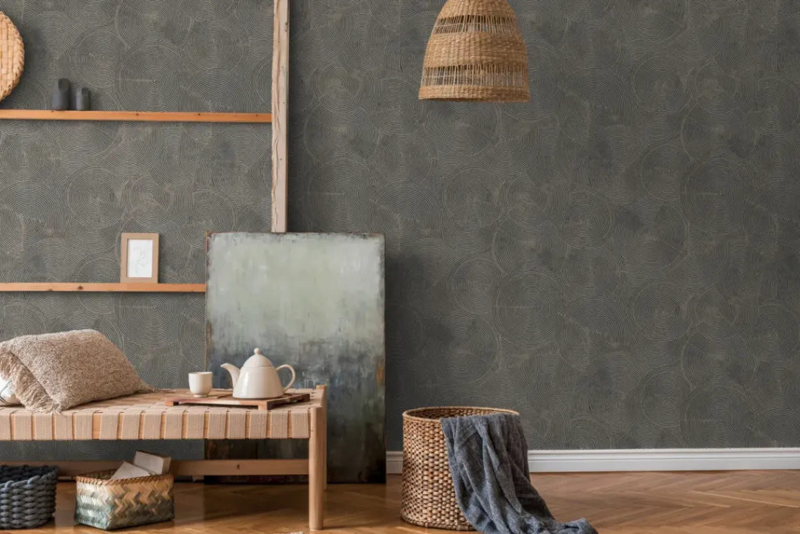 Vinylbehang Op Vlies Tusk Goud 379005
