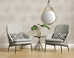 Vinylbehang Palmen Beige