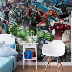 Vliesbehang Marvel Avengers Assemble Mural
