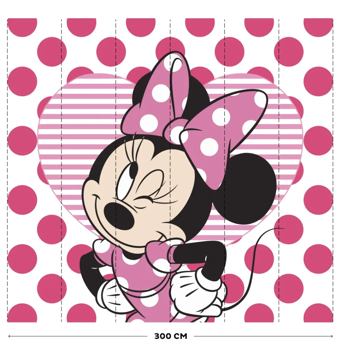 Vliesbehang Minnie & Hearts Mural