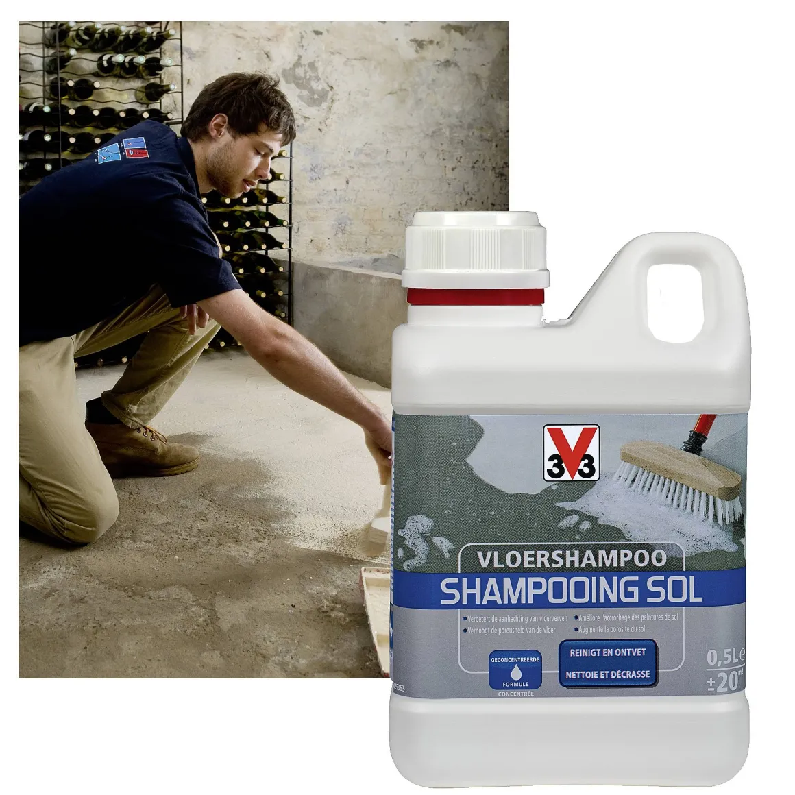 Vloershampoo V33 500Ml