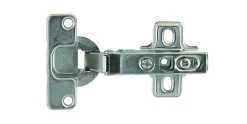 Vynex Onzichtbare Scharnier Met Clip Dia. 35Mm 110° Voor Opdekdeur Vernikkeld Staal