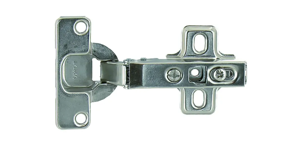 Vynex Onzichtbare Scharnier Met Clip Dia. 35Mm 110° Voor Opdekdeur Vernikkeld Staal