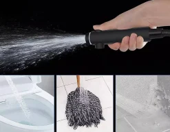 Waterbesparende Douchekop Set - Mat Zwart - 5 Straalstanden