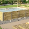 Weka Massief Houten Zwembad 595 Maat 2 Zand/Mozaiek