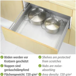 Wenko Antislipmat Grijs Extra Sterk 50X150Cm