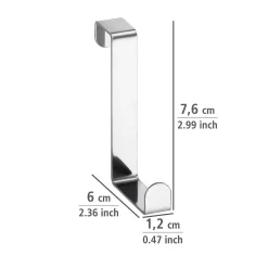 Wenko Deurhaken 6 Stuks Rvs