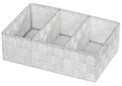 Wenko Organizer Adria 3-Vaks 32X21X10Cm Met Wit