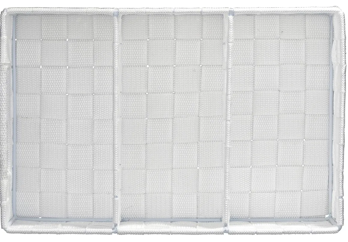 Wenko Organizer Adria 3-Vaks 32X21X10Cm Met Wit