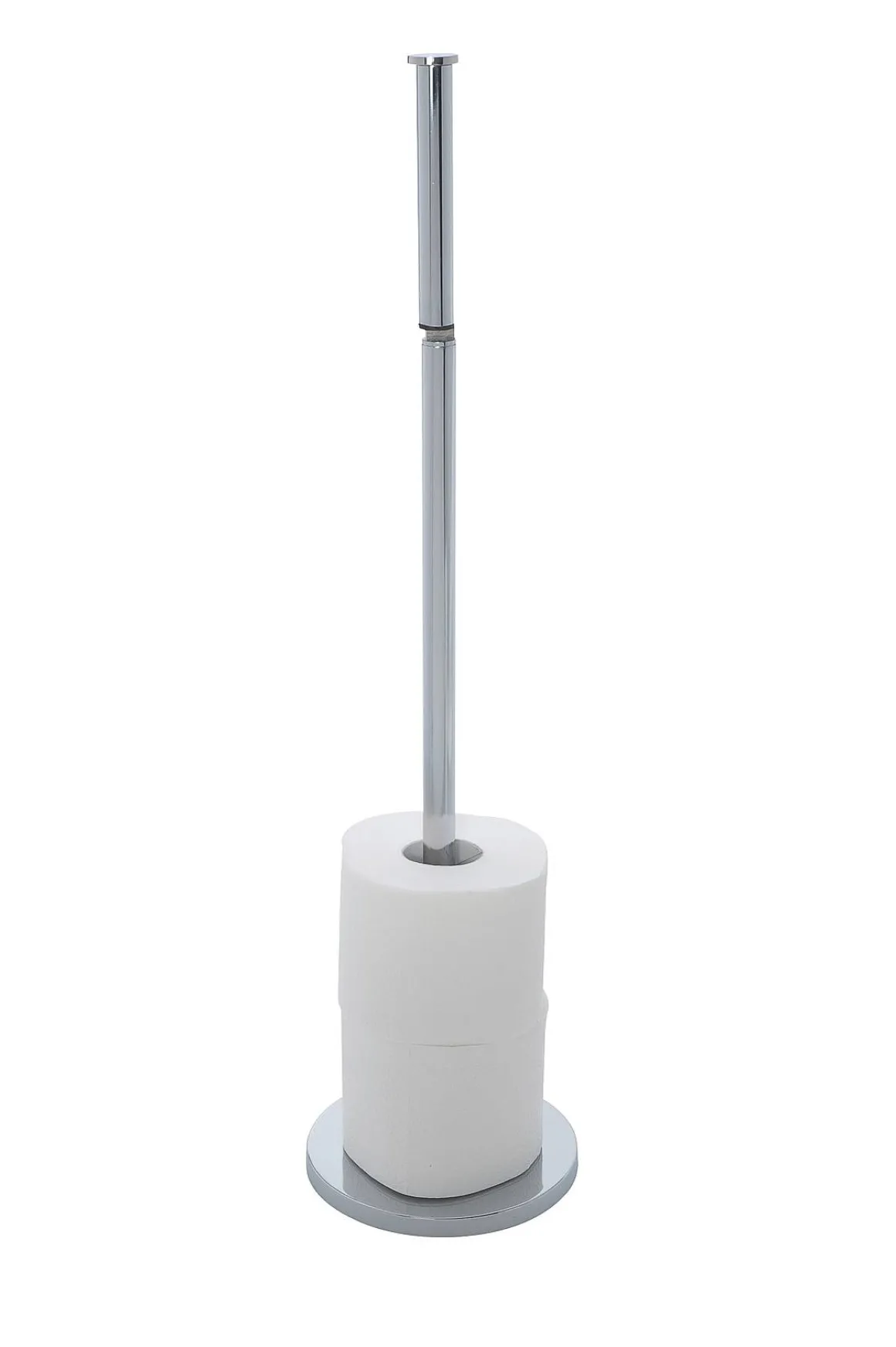 Wenko Staande Toiletrolhouder 2-In-1 Rvs Glanzend