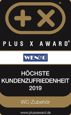 Wenko Staande Toiletrolhouder 2-In-1 Rvs Glanzend