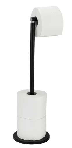 Wenko Toiletrolhouder Met Reserverolhouder Zwart 21X55X17Cm
