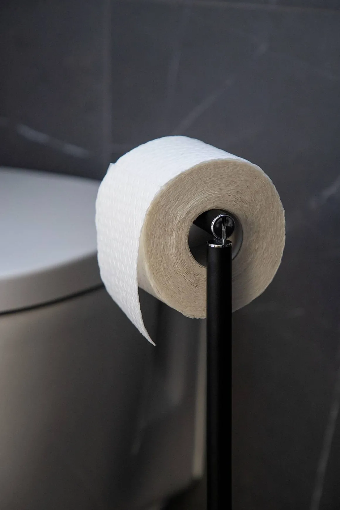 Wenko Toiletrolhouder Met Reserverolhouder Zwart 21X55X17Cm