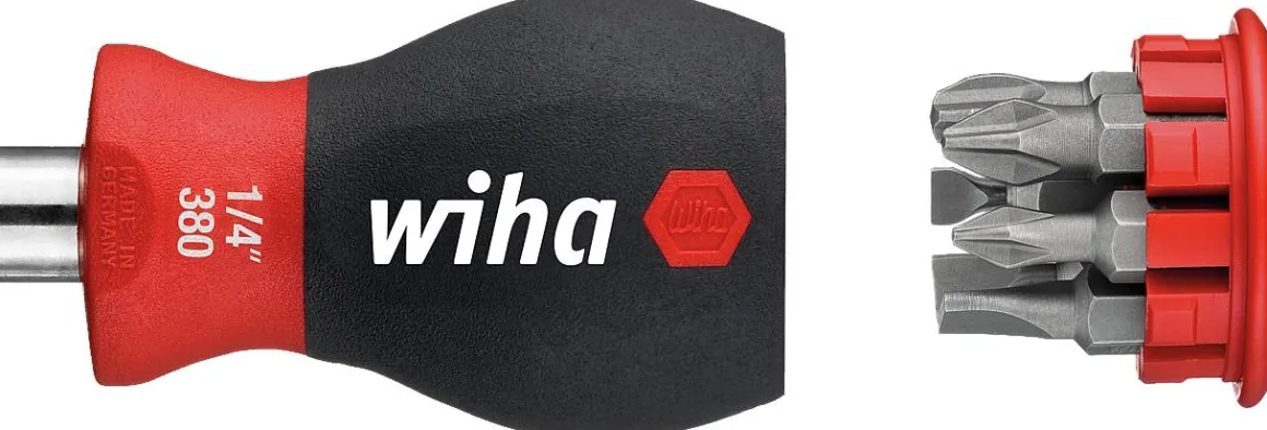 Wiha Schroevendraaier Met Bitmagazijn Stubby 25Mm