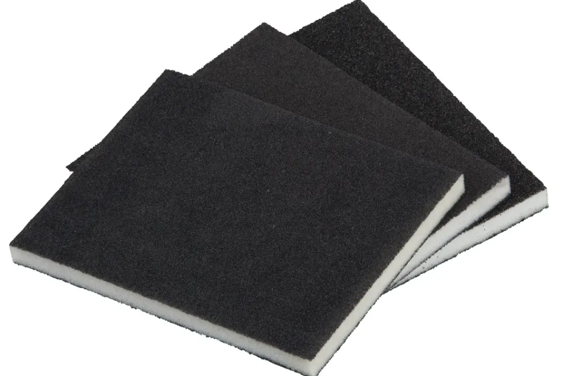 Wolfcraft Schuursponzen K60/120/180 - 3 Stuks