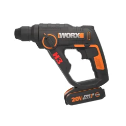 Worx Accuboormachine + Boorhamer Combo Kit Wx927 20V (2 Accu'S)