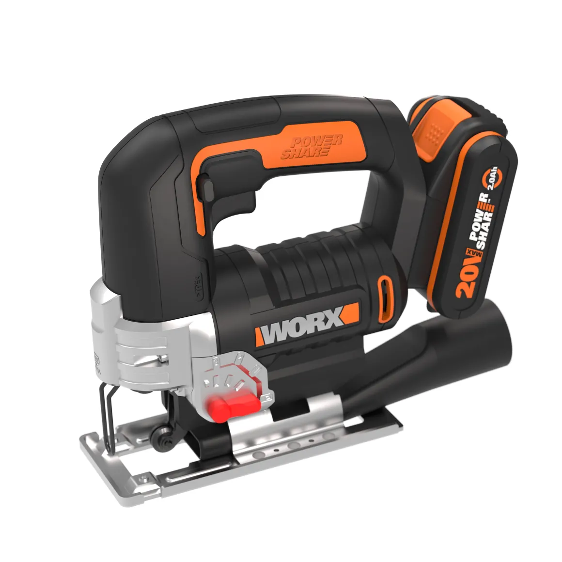Worx Decoupeerzaag Op Accu Wx543 20V (1 Accu)