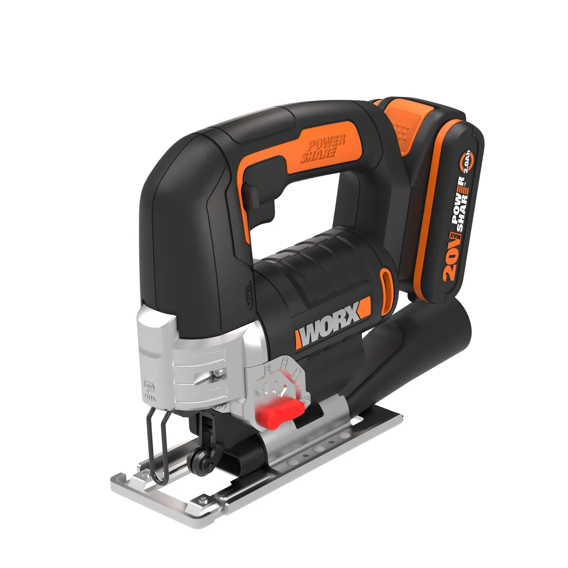 Worx Decoupeerzaag Op Accu Wx543 20V (1 Accu)