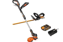 Worx Grastrimmer Op Accu Wg914E 20V + Heggenschaar Op Accu Wg259E.5 20V