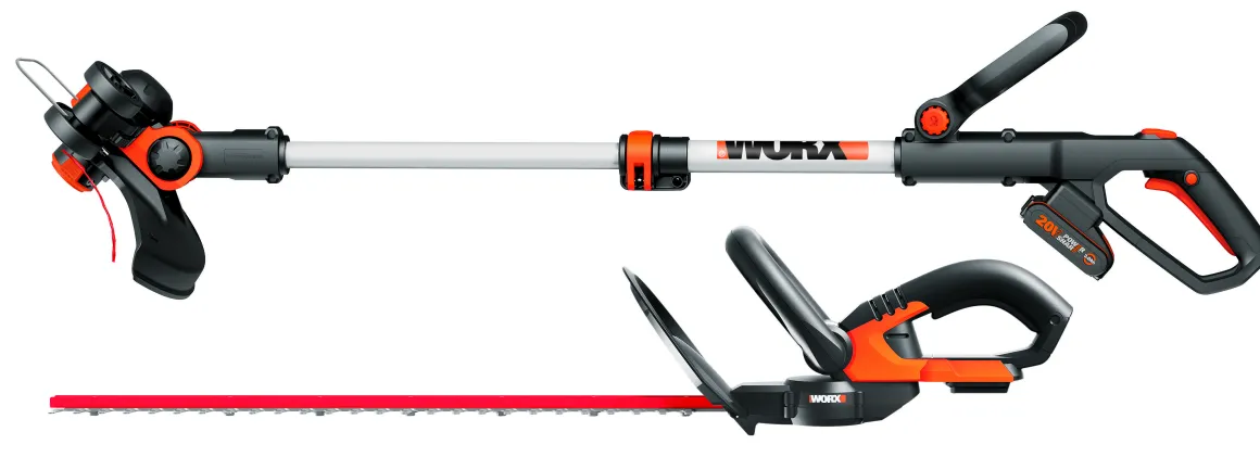 Worx Grastrimmer Wg163 + Heggenschaar Wg260E.9