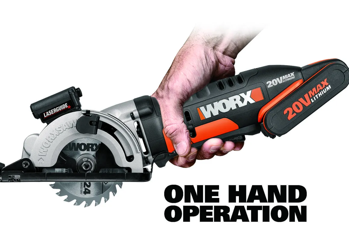 Worx Handcirkelzaag ‘Wx523' 20V (1 Accu)