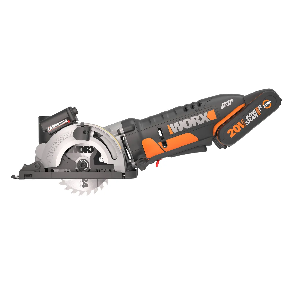 Worx Handcirkelzaag ‘Wx523' 20V (1 Accu)