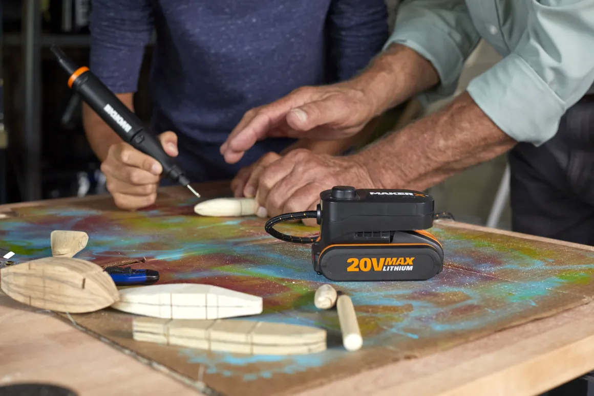 Worx Multitool Op Accu Makerx Wx739.9 20V (Zonder Accu)