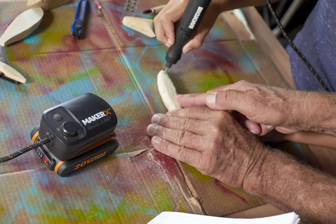Worx Multitool Op Accu Makerx Wx739.9 20V (Zonder Accu)