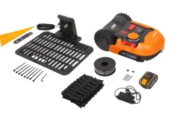 Worx Robotmaaier Landroid M700 - 20V Accu - Voor Gazons Tot Ca. 300M² - Maaibreedte 180Mm - Incl. Laadstation En 150M Terreinafbakeningskabel