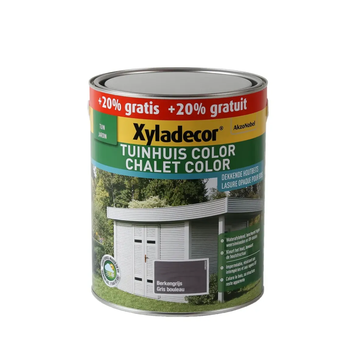 Xyladecor Beits Chalet Color Berkengrijs Mat 3L