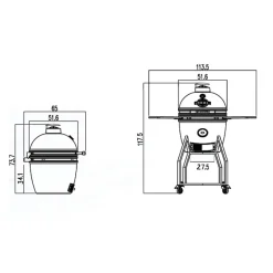 Yakiniku Kamado Barbecue 16 M + Onderstel