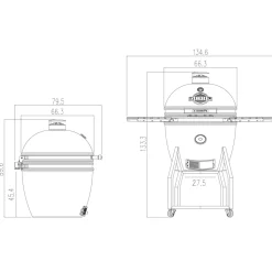 Yakiniku Kamado Barbecue 22 Xl
