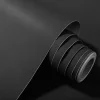 Zelfklevend Behang - Vinyl - Zwart - Zwart Effen - Nero Solido - 122Cmx10M