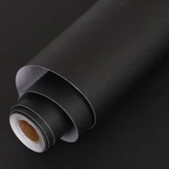 Zelfklevend Behang - Vinyl - Zwart - Zwart Effen - Nero Solido - 122Cmx10M