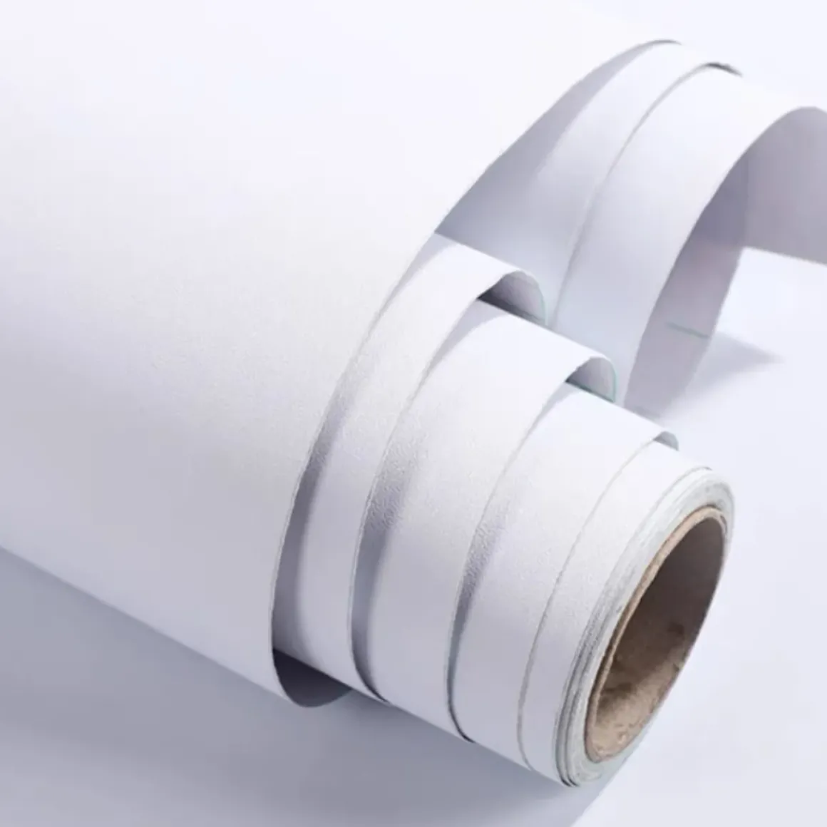 Zelfklevend Behang - Vinyl - Wit - Bianco Solido - 122Cmx10M