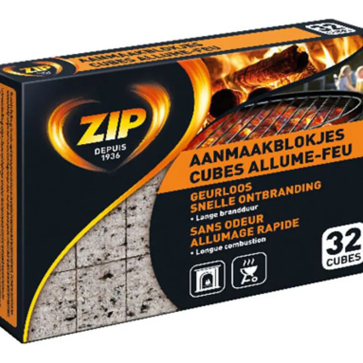 Zip Aanmaakblokjes 'Energy Original' - 32 Stuks