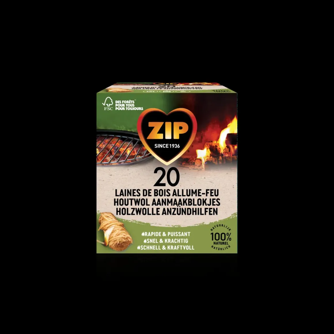 Zip Aanmaakblokjes 'Fireball' - 20 Stuks