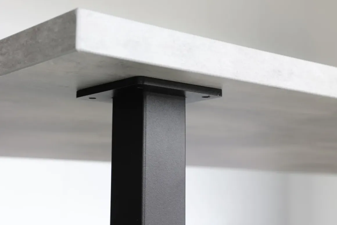 Zwarte Tafelpoot Vierkant - 40 X 40 X 720 Mm
