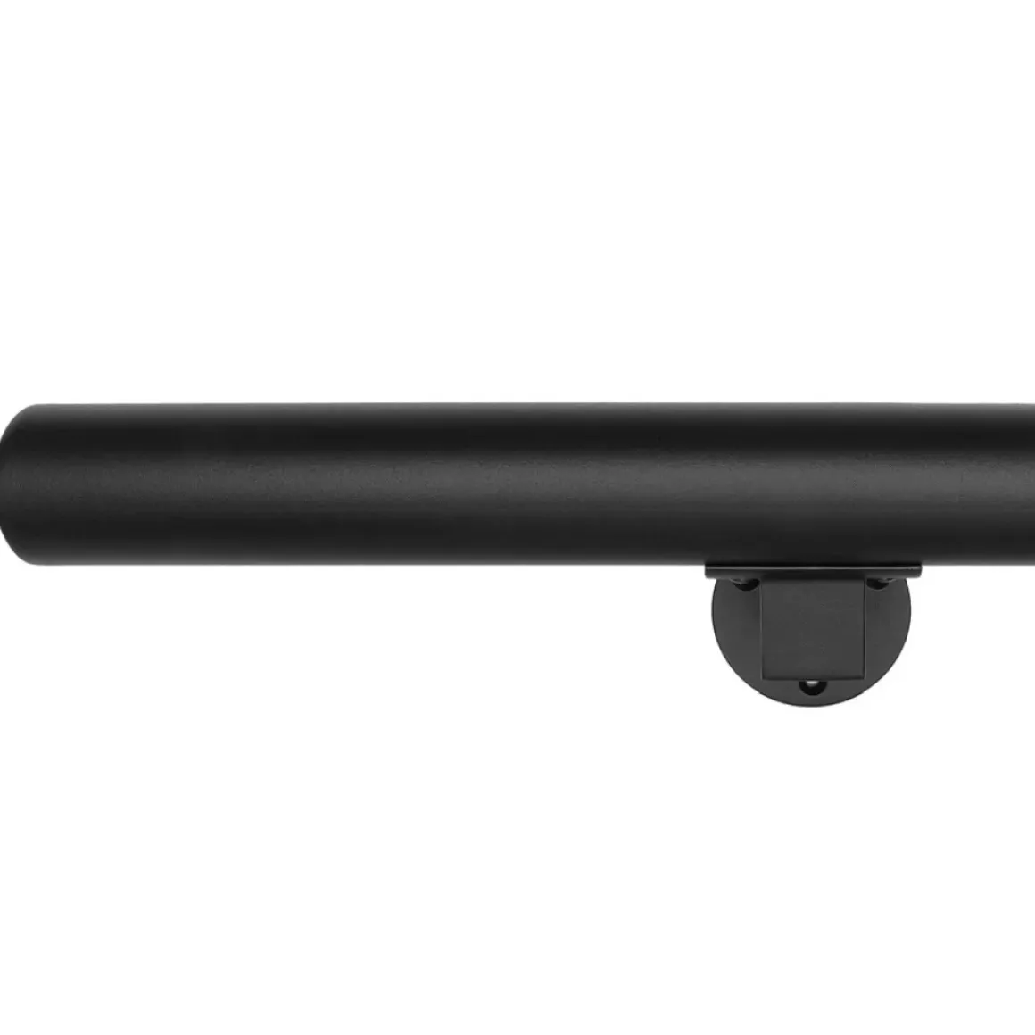 Zwarte Trapleuning 200 Cm + 2 Houders